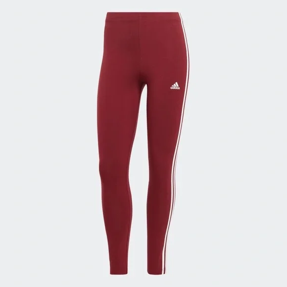 adidas ESSENTIALS 3-STRIPES HIGH-WAISTED SINGLE JERSEY LEGGINGS - Picture 4 of 8